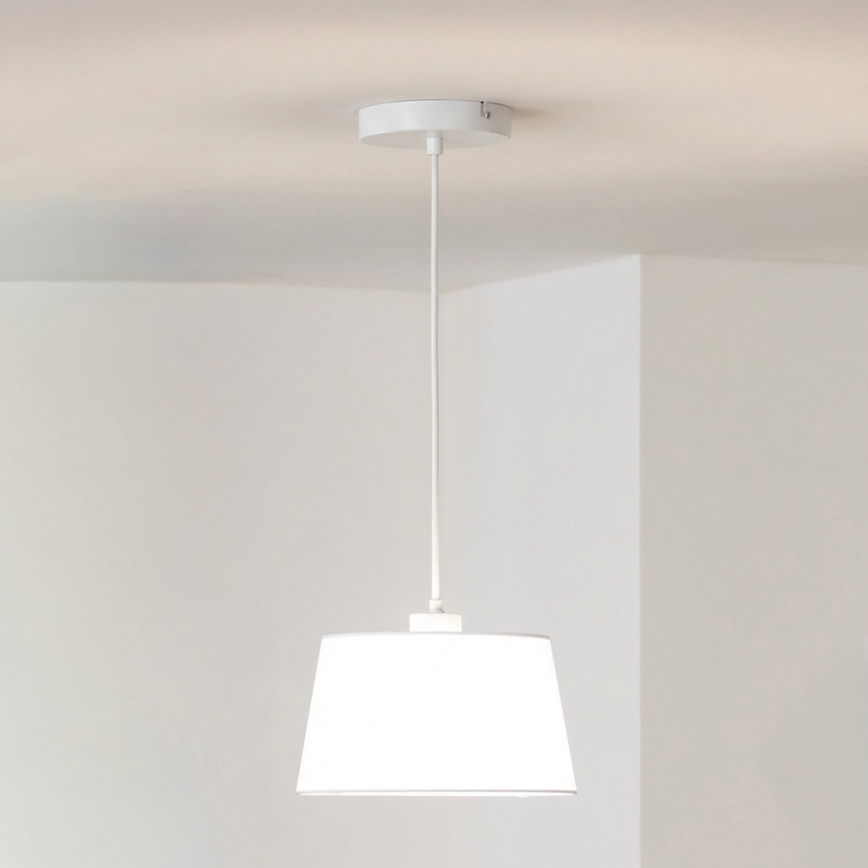 Brilagi - LED κρεμαστό φωτιστικό με καλώδιο CERIA 1xE27/40W/230V διάμ. 25 cm λευκό