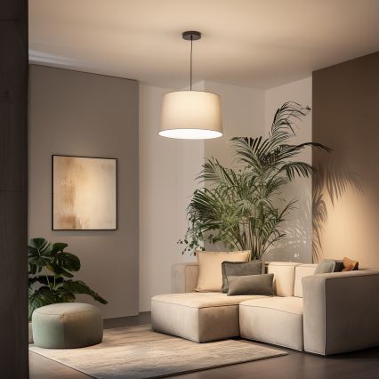 Brilagi - LED κρεμαστό φωτιστικό με καλώδιο CERIA 1xE27/40W/230V, διάμ. 45 εκ., γκρι