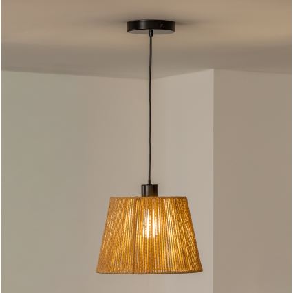 Brilagi - LED κρεμαστό φωτιστικό με καλώδιο CERIA BOHO 1xE27/40W/230V Ø 28 cm καφέ