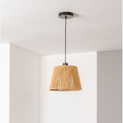 Brilagi - LED κρεμαστό φωτιστικό με καλώδιο CERIA BOHO 1xE27/40W/230V Ø 28 cm καφέ