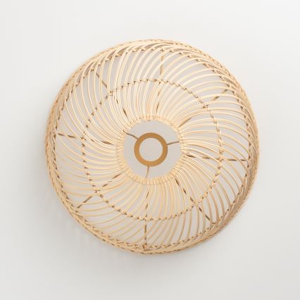 Brilagi - LED κρεμαστό φωτιστικό με καλώδιο CERIA BOHO 1xE27/40W/230V Ø 40 cm ρατάν