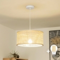 Brilagi - LED κρεμαστό φωτιστικό με καλώδιο CERIA BOHO 1xE27/40W/230V Ø 40 εκ., μπαμπού