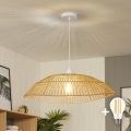 Brilagi - LED κρεμαστό φωτιστικό με καλώδιο CERIA BOHO 1xE27/40W/230V Ø 70 cm καφέ