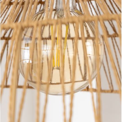 Brilagi - LED κρεμαστό φωτιστικό με καλώδιο CERIA BOHO 1xE27/40W/230V Ø 70 εκ. καφέ