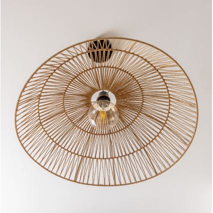 Brilagi - LED κρεμαστό φωτιστικό με καλώδιο CERIA BOHO 1xE27/40W/230V Ø 70 εκ. καφέ