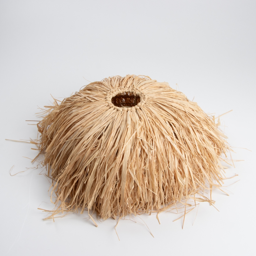 Brilagi - LED κρεμαστό φωτιστικό με καλώδιο CERIA BOHO 1xE27/40W/230V διάμ. 40 cm ραφία