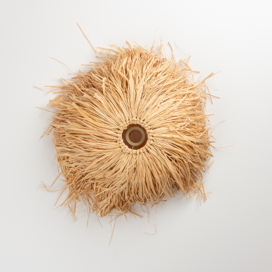 Brilagi - LED κρεμαστό φωτιστικό με καλώδιο CERIA BOHO 1xE27/40W/230V διάμ. 40 cm ραφία