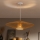 Brilagi - LED κρεμαστό φωτιστικό με καλώδιο CERIA BOHO 1xE27/40W/230V διάμ. 70 cm λευκό/καφέ