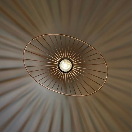 Brilagi - LED κρεμαστό φωτιστικό με καλώδιο CERIA WIRE 1xE27/40W/230V 40x56 cm μπρονζέ