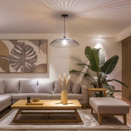 Brilagi - LED κρεμαστό φωτιστικό με καλώδιο CERIA WIRE 1xE27/40W/230V Ø 60 cm μαύρο