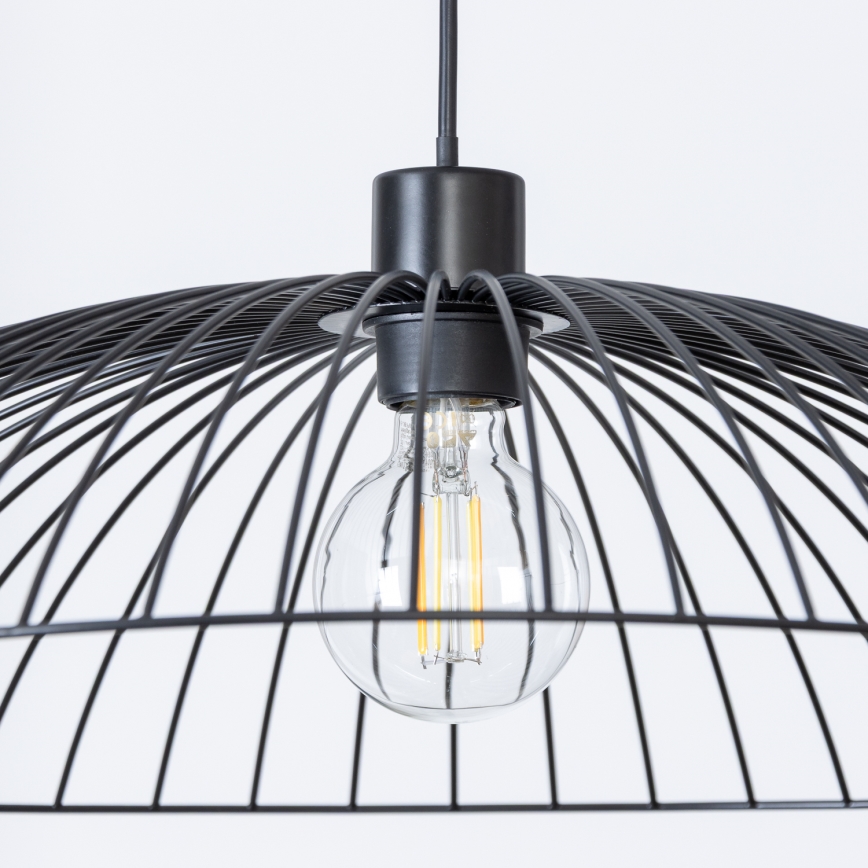 Brilagi - LED κρεμαστό φωτιστικό με καλώδιο CERIA WIRE 1xE27/40W/230V Ø 60 cm μαύρο