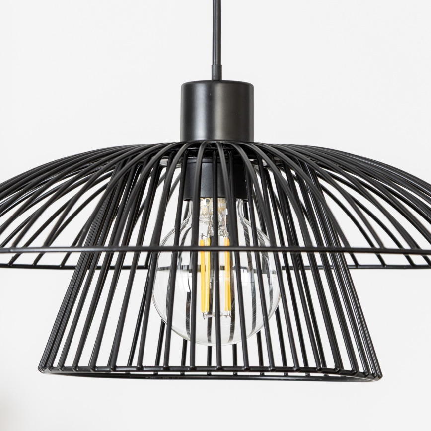 Brilagi - LED κρεμαστό φωτιστικό με καλώδιο CERIA WIRE 1xE27/40W/230V διάμ. 38 εκ. μαύρο