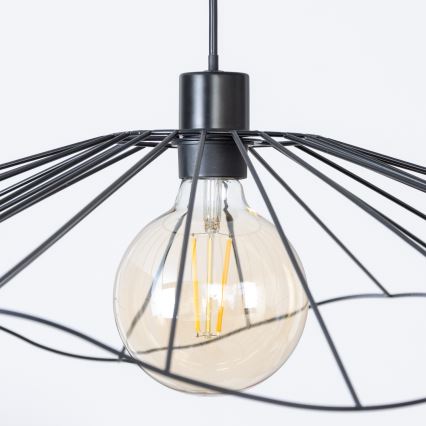 Brilagi - LED κρεμαστό φωτιστικό με καλώδιο CERIA WIRE 1xE27/40W/230V διάμ. 80 cm μαύρο