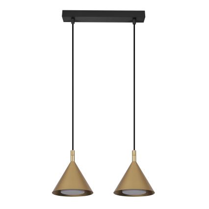 BRILAGI - LED Κρεμαστό φωτιστικό με καλώδιο CONE DOUBLE 2xGX53/15W/230V χρυσό