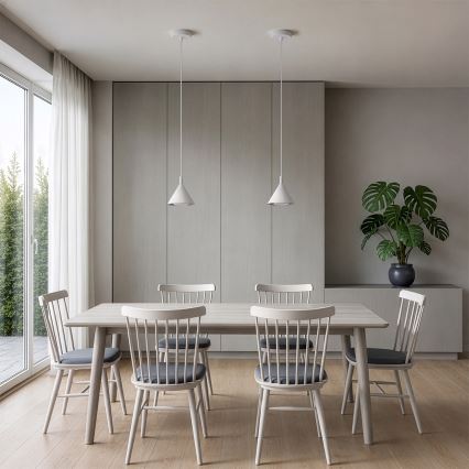 BRILAGI - LED Κρεμαστό φωτιστικό με καλώδιο CONE SINGLE 1xGX53/15W/230V λευκό