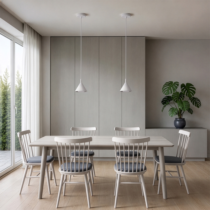 BRILAGI - LED Κρεμαστό φωτιστικό με καλώδιο CONE SINGLE 1xGX53/15W/230V λευκό