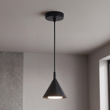 BRILAGI - LED Κρεμαστό φωτιστικό με καλώδιο CONE SINGLE 1xGX53/15W/230V σε μαύρο χρώμα