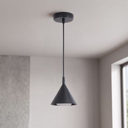 BRILAGI - LED Κρεμαστό φωτιστικό με καλώδιο CONE SINGLE 1xGX53/15W/230V σε μαύρο χρώμα
