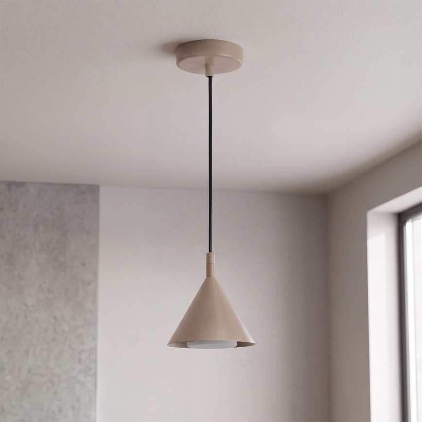 BRILAGI - LED Κρεμαστό φωτιστικό με καλώδιο CONE SINGLE 1xGX53/15W/230V μπεζ