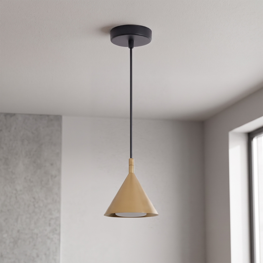 BRILAGI - LED Κρεμαστό φωτιστικό με καλώδιο CONE SINGLE 1xGX53/15W/230V χρυσό