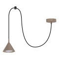 BRILAGI - LED Κρεμαστό φωτιστικό με καλώδιο CONE SINGLE SPIDER 1xGX53/15W/230V μπεζ