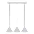 BRILAGI - LED Κρεμαστό φωτιστικό με καλώδιο CONE TRIPLE 3xGX53/15W/230V λευκό