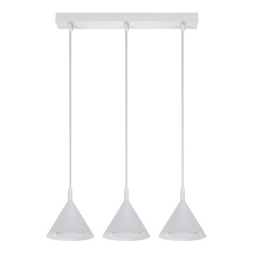 BRILAGI - LED Κρεμαστό φωτιστικό με καλώδιο CONE TRIPLE 3xGX53/15W/230V λευκό