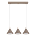 BRILAGI - LED Κρεμαστό φωτιστικό με καλώδιο CONE TRIPLE 3xGX53/15W/230V μπεζ