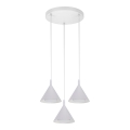 BRILAGI - LED Κρεμαστό φωτιστικό με καλώδιο CONE TRIPLE ROUND 3xGX53/15W/230V λευκό