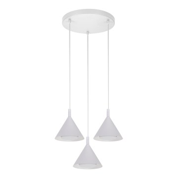 BRILAGI - LED Κρεμαστό φωτιστικό με καλώδιο CONE TRIPLE ROUND 3xGX53/15W/230V λευκό