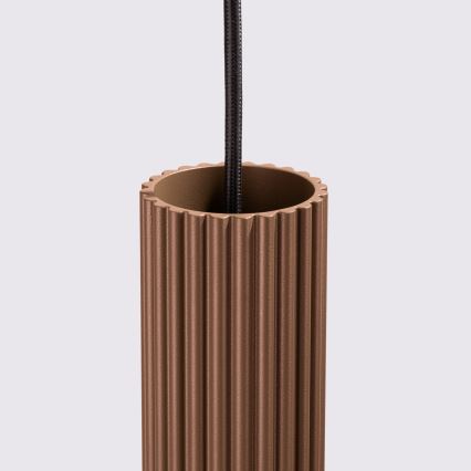 Brilagi - LED κρεμαστό φωτιστικό με καλώδιο CRESTO 1xGU10/10W/230V καφέ