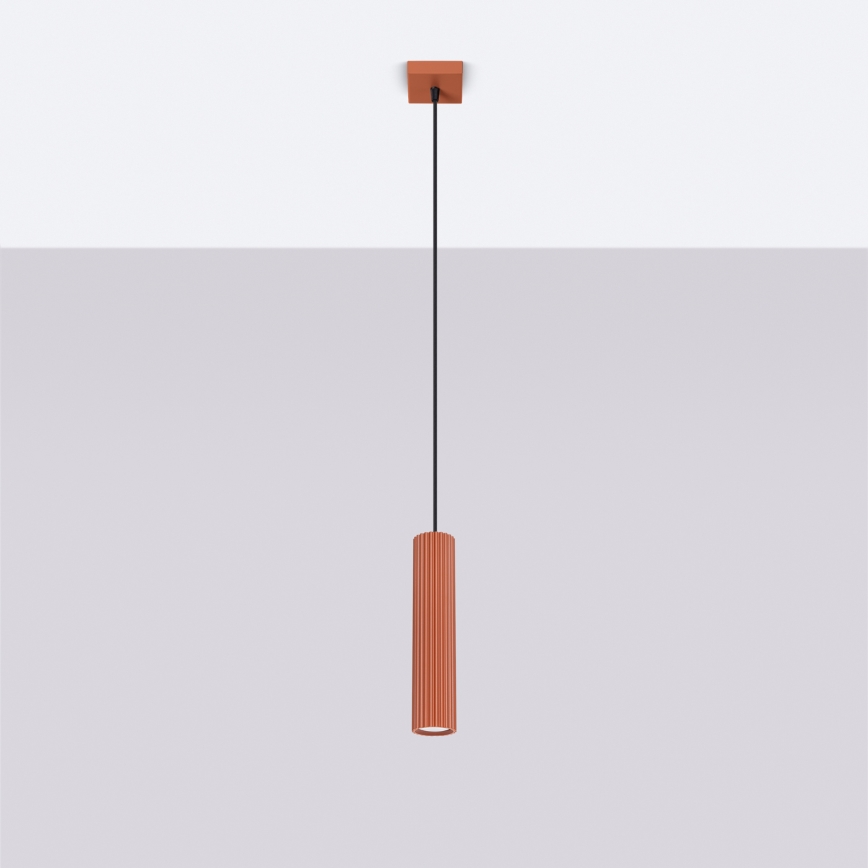 BRILAGI - LED κρεμαστό φωτιστικό με καλώδιο CRESTO 1xGU10/10W/230V πορτοκαλί