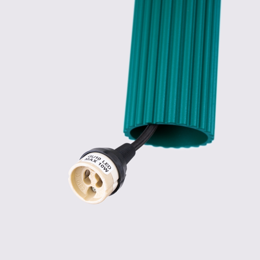 Brilagi - LED κρεμαστό φωτιστικό με καλώδιο CRESTO 1xGU10/10W/230V τιρκουάζ