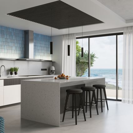 Brilagi - LED κρεμαστό φωτιστικό με καλώδιο CRESTO 1xGU10/10W/230V μαύρο