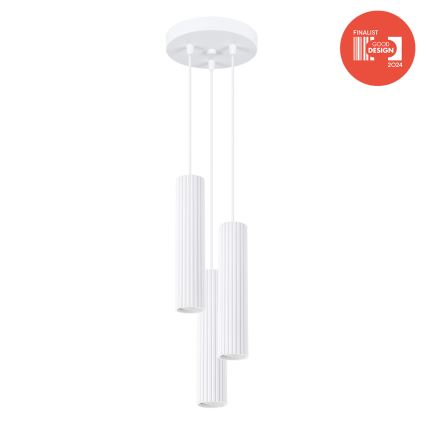 Brilagi - LED κρεμαστό φωτιστικό με καλώδιο CRESTO 3xGU10/10W/230V λευκό