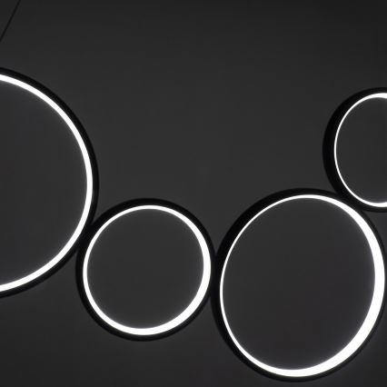 Brilagi - LED κρεμαστό φωτιστικό με καλώδιο ECHO LED/60W/230V 4000K 100 cm μαύρο