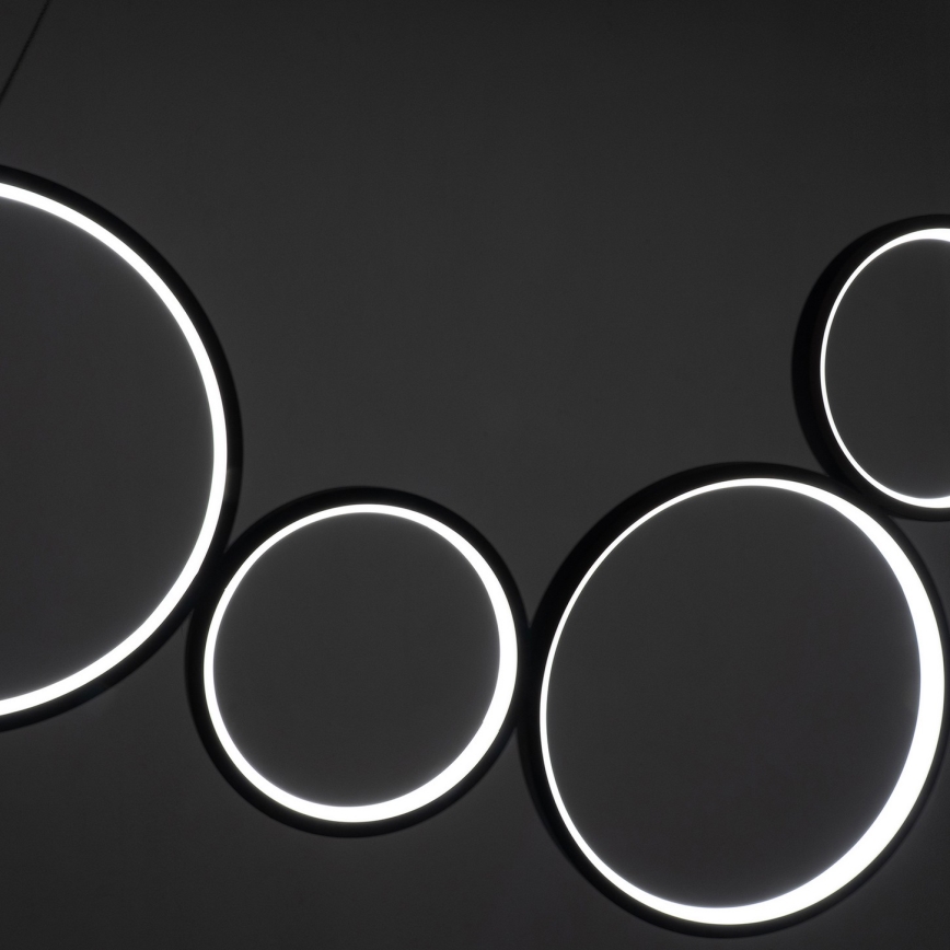 Brilagi - LED κρεμαστό φωτιστικό με καλώδιο ECHO LED/60W/230V 4000K 100 cm μαύρο
