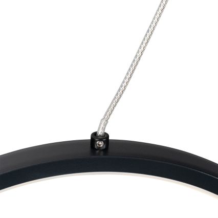 Brilagi - LED κρεμαστό φωτιστικό με καλώδιο ECHO LED/60W/230V 4000K 100 cm μαύρο