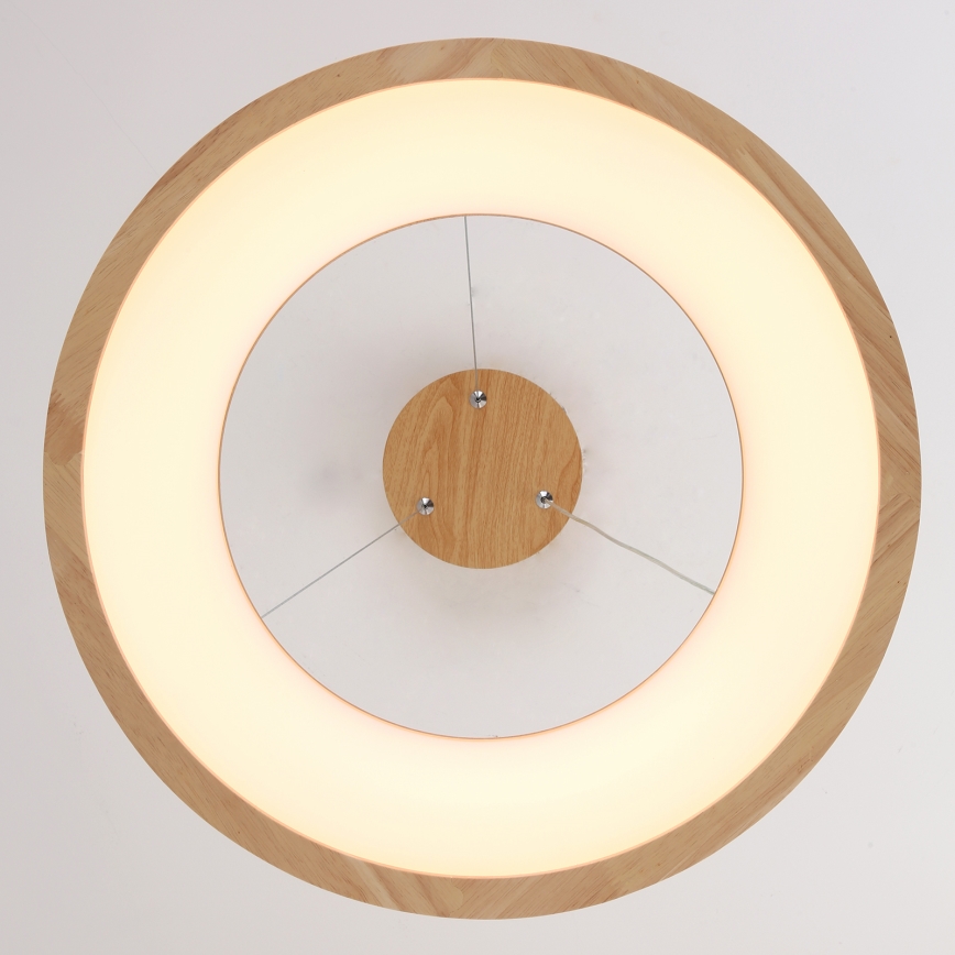 Brilagi - Κρεμαστό LED φωτιστικό σε σύρμα FALCON WOOD LED/30W/230V 3000/4000/6000K διάμ. 45 cm ξύλινο