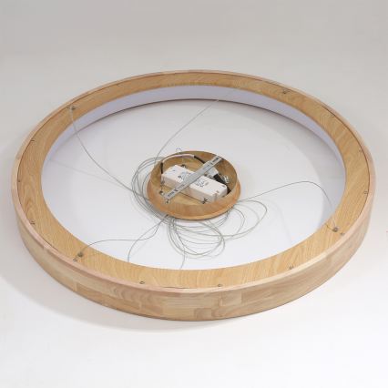 Brilagi - Κρεμαστό LED φωτιστικό με καλώδιο FALCON WOOD LED/60W/230V 3000/4000/6000K διάμ. 80 cm, ξύλινο