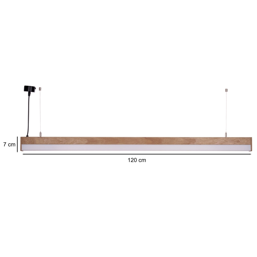 BRILAGI - LED Κρεμαστό φωτιστικό με καλώδιο GARDALINE LED/100W/230V 120 cm χρώμα δρυός