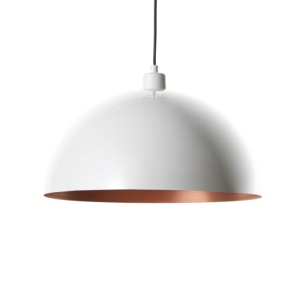 Brilagi - LED κρεμαστό φωτιστικό με καλώδιο METALO 1xE27/40W/230V Ø 60 cm λευκό/χάλκινο