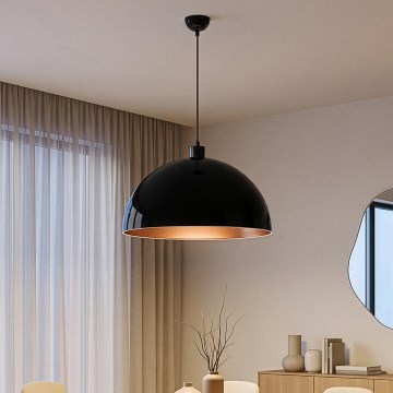 Brilagi - LED κρεμαστό φωτιστικό με καλώδιο METALO 1xE27/40W/230V Ø 60 εκ. μαύρο/χάλκινο