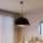 Brilagi - LED κρεμαστό φωτιστικό με καλώδιο METALO 1xE27/40W/230V Ø 60 εκ. μαύρο/χάλκινο