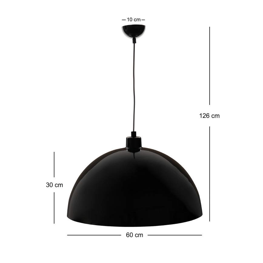 Brilagi - LED κρεμαστό φωτιστικό με καλώδιο METALO 1xE27/40W/230V Ø 60 εκ. μαύρο/χάλκινο