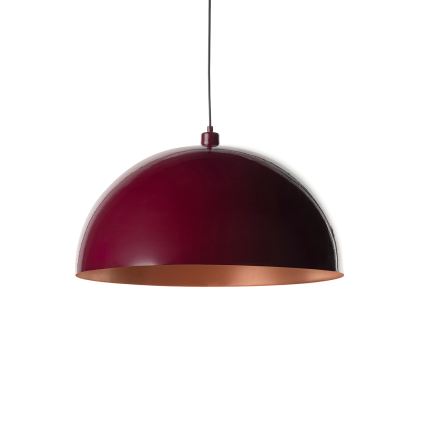 Brilagi - LED κρεμαστό φωτιστικό με καλώδιο METALO 1xE27/40W/230V διάμετρος 40 cm μπορντό/χάλκινο