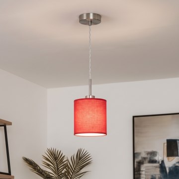 Brilagi - LED κρεμαστό φωτιστικό με καλώδιο NUBILA 1xE27/60W/230V Ø 14 cm κόκκινο