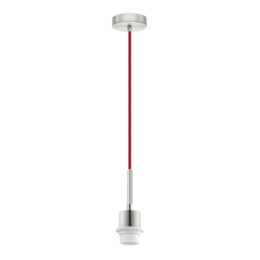 Brilagi - LED κρεμαστό φωτιστικό με καλώδιο NUBILA 1xE27/60W/230V Ø 14 cm κόκκινο/μαύρο
