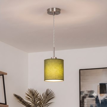 Brilagi - LED κρεμαστό φωτιστικό με καλώδιο NUBILA 1xE27/60W/230V Ø 14 cm πράσινο