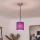 Brilagi - LED κρεμαστό φωτιστικό με καλώδιο NUBILA 1xE27/60W/230V Ø 14 cm μαύρο/μωβ